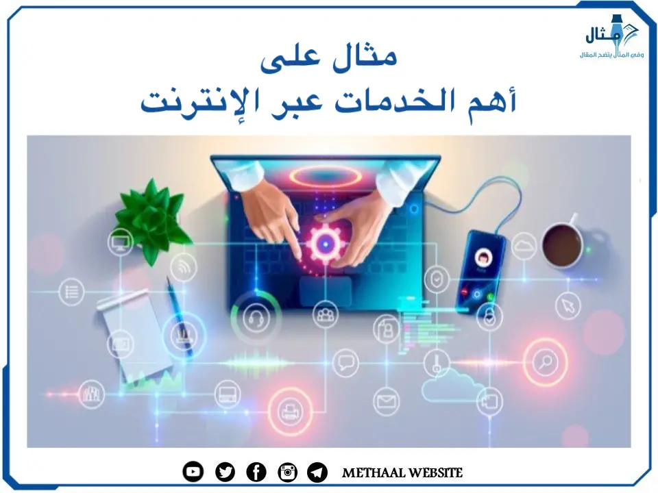 مثال على أهم الخدمات عبر الإنترنت