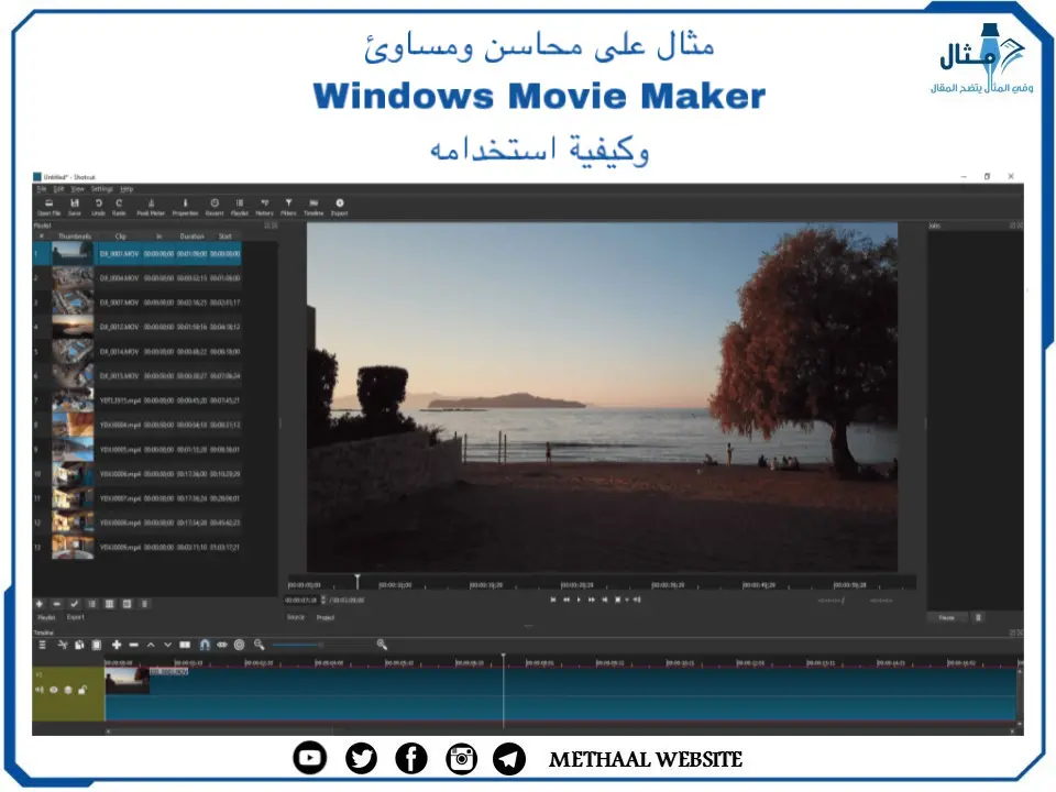 مثال على محاسن ومساوئ Windows Movie Maker وكيفية استخدامه مثال على محاسن ومساوئ Windows Movie Maker وكيفية استخدامه