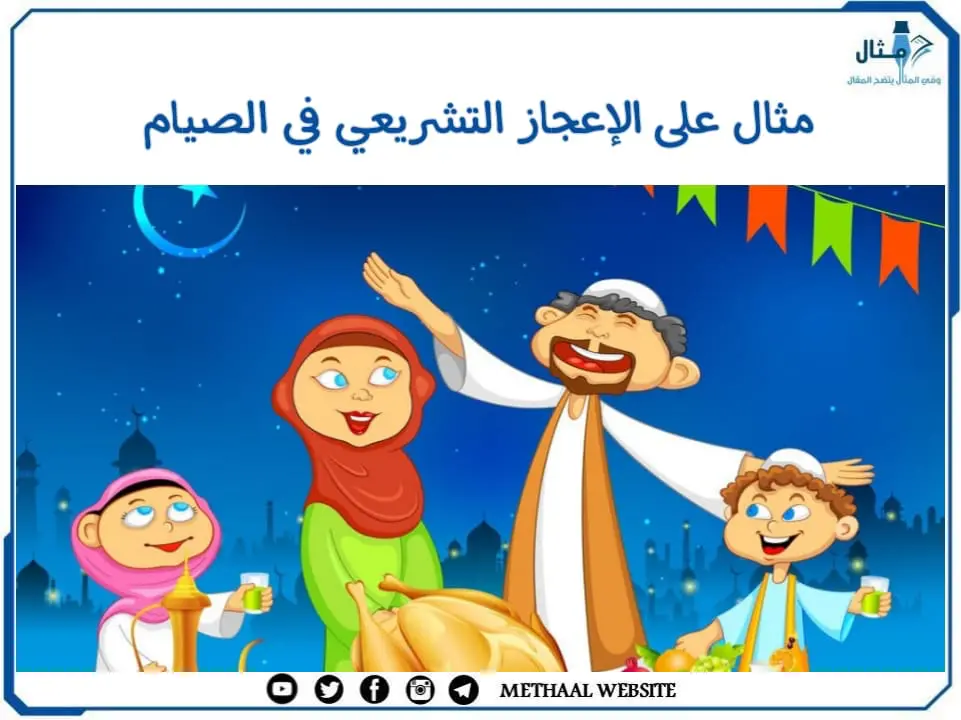 مثال على الإعجاز التشريعي في الصيام مثال على الإعجاز التشريعي في الصيام