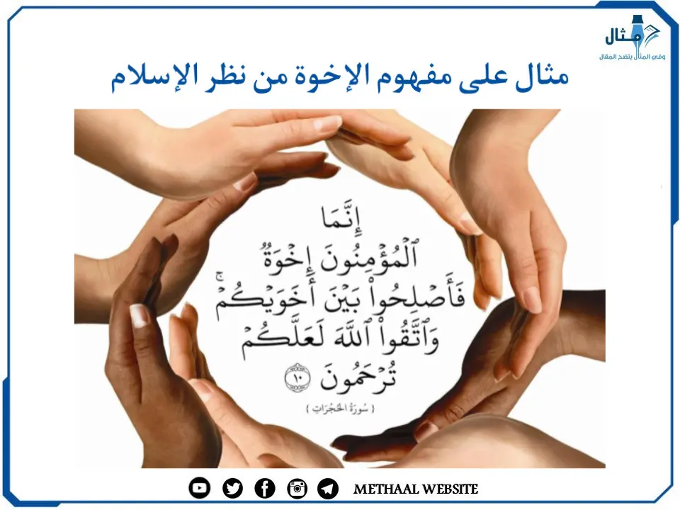مثال على مفهوم الإخوة من نظر الإسلام مثال على مفهوم الإخوة من نظر الإسلام