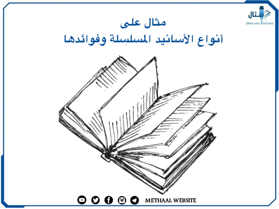 مثال على أنواع الأسانيد المسلسلة وفوائدها مثال على أنواع الأسانيد المسلسلة وفوائدها