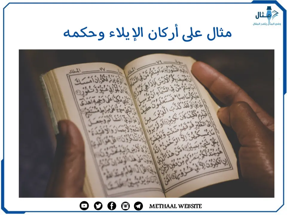 مثال على أركان الإيلاء وحكمه مثال على أركان الإيلاء وحكمه