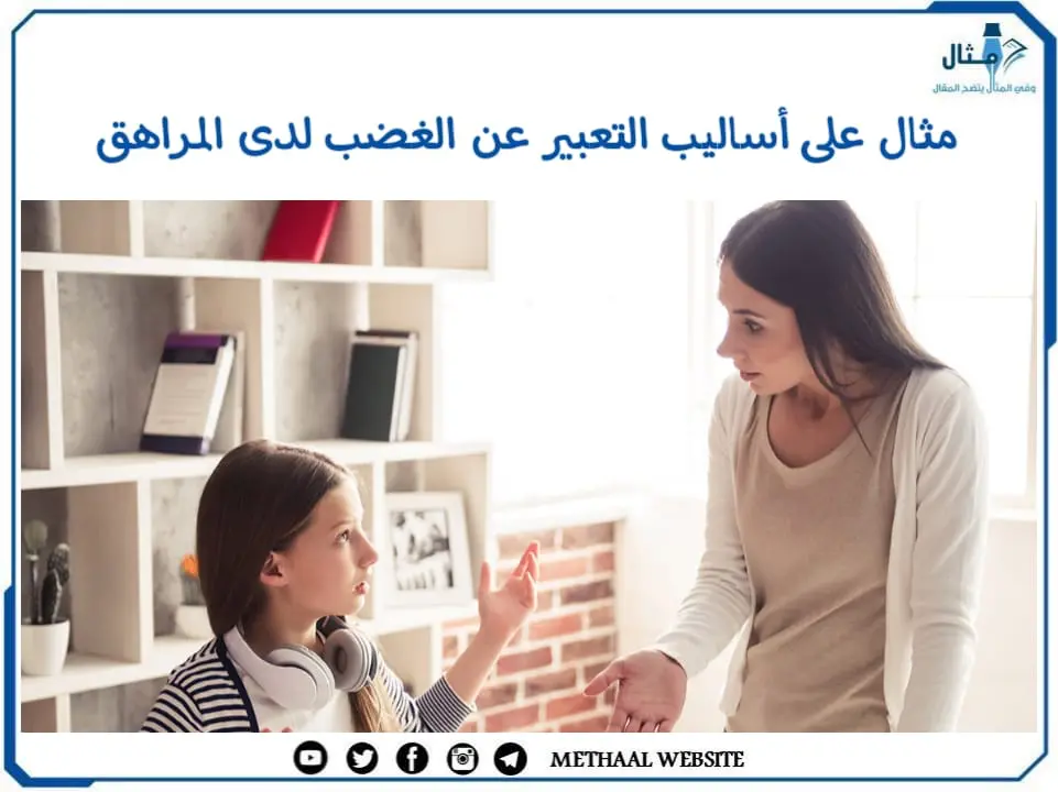 مثال على أساليب التعبير عن الغضب لدى المراهق مثال على أساليب التعبير عن الغضب لدى المراهق