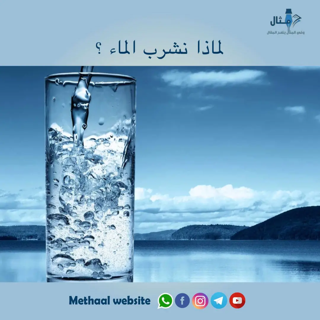 لماذا نشرب الماء ؟ لماذا نشرب الماء ؟