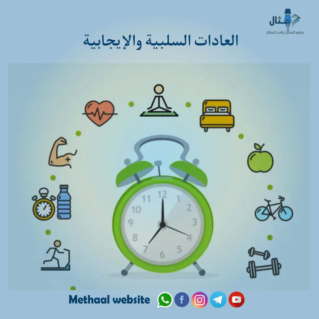 العادات السلبية والإيجابية