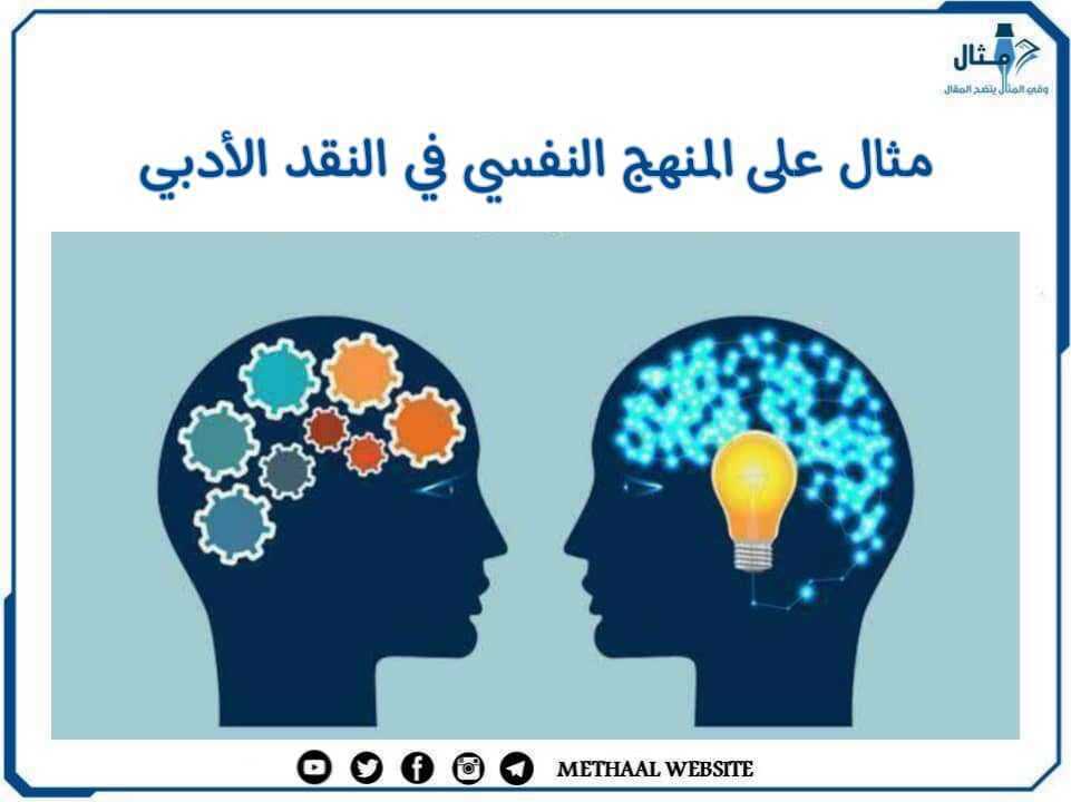 مثال على المنهج النفسي في النقد الأدبي مثال على المنهج النفسي في النقد الأدبي