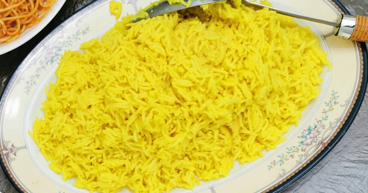 طريقة تحضير أرز أصفر طريقة تحضير أرز أصفر
