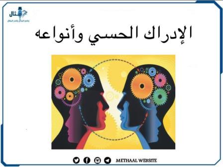 الإدراك الحسي وأنواعه الإدراك الحسي وأنواعه