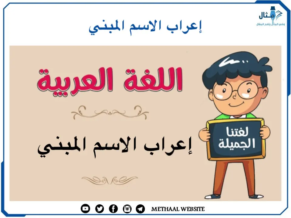 إعراب الاسم المبني إعراب الاسم المبني