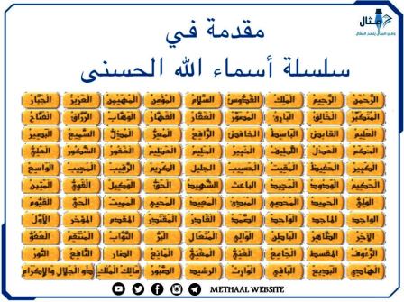 مقدمة في سلسلة أسماء الله الحسنى مقدمة في سلسلة أسماء الله الحسنى