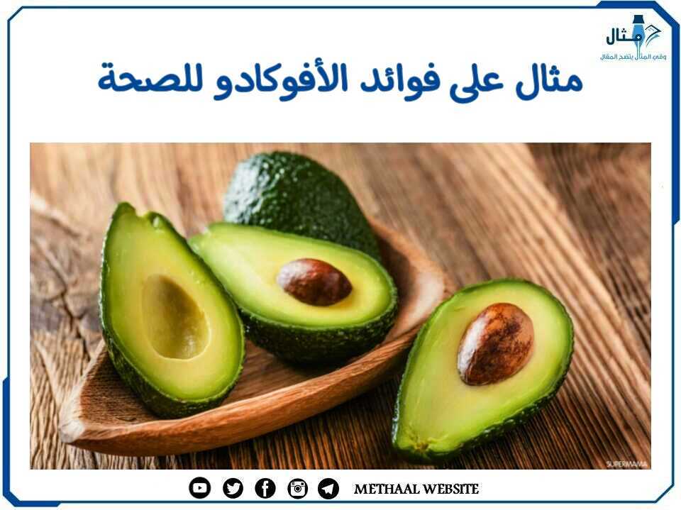 مثال على فوائد الأفوكادو للصحة مثال على فوائد الأفوكادو للصحة