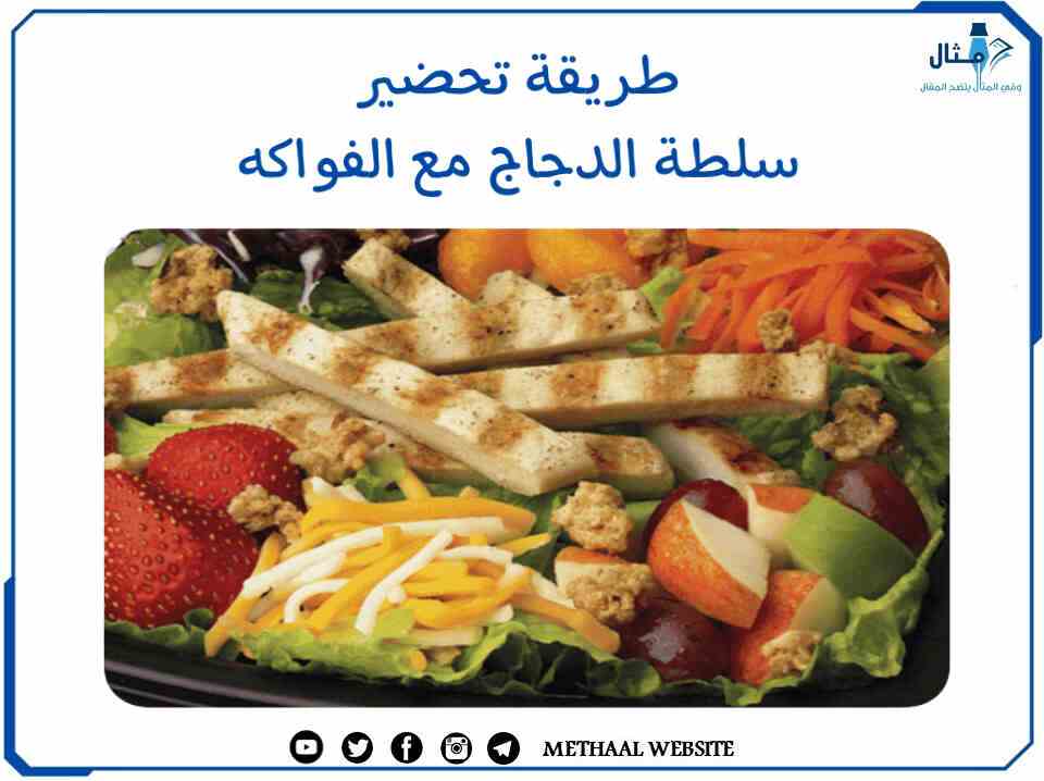 طريقة تحضير سلطة الدجاج مع الفواكه طريقة تحضير سلطة الدجاج مع الفواكه