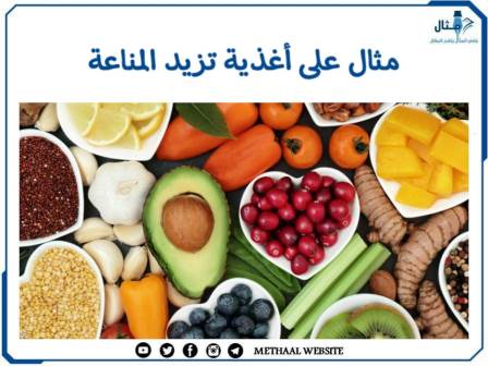 مثال على أغذية تزيد المناعة 
