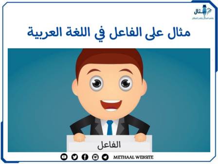 مثال على الفاعل  في اللغة العربية