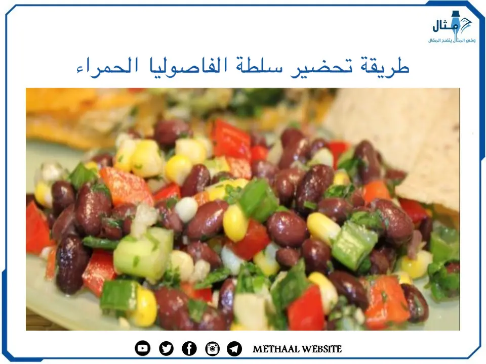 طريقة تحضير سلطة الفاصوليا الحمراء طريقة تحضير سلطة الفاصوليا الحمراء