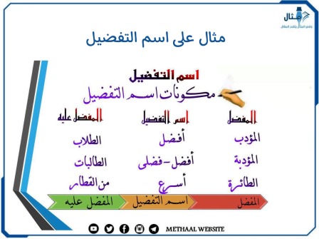 مثال على اسم التفضيل 