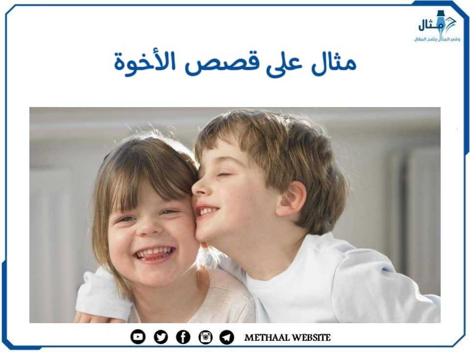 مثال على قصص الأخوة مثال على قصص الأخوة