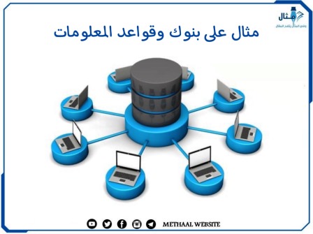 مثال على بنوك وقواعد المعلومات