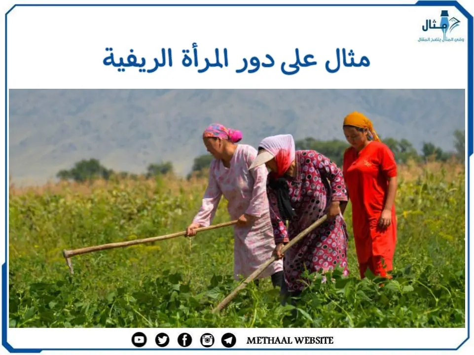 مثال على دور المرأة الريفية مثال على دور المرأة الريفية