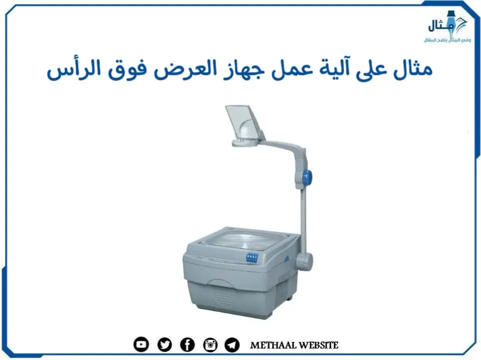 مثال على آلية عمل جهاز العرض فوق الرأس مثال على آلية عمل جهاز العرض فوق الرأس