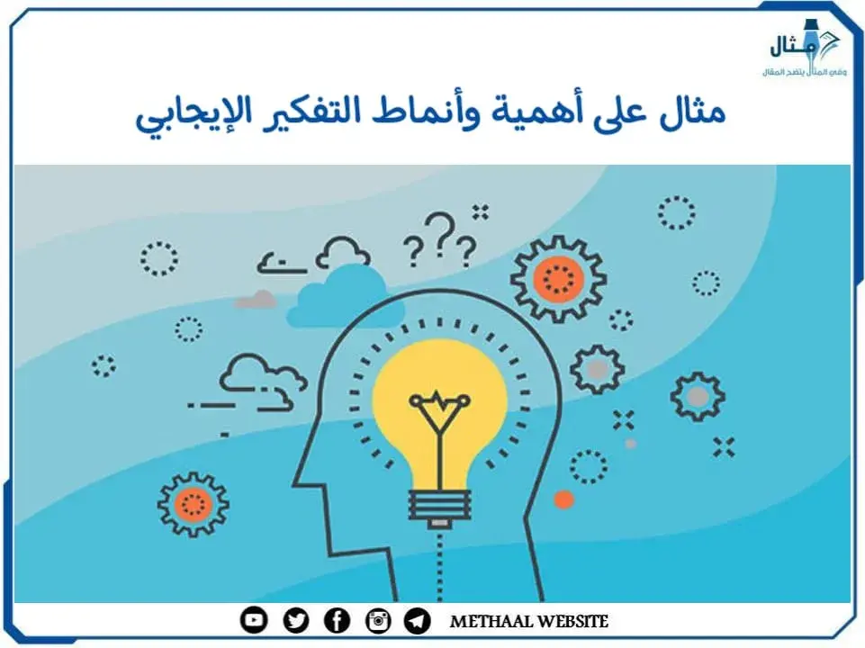 مثال على أهمية وأنماط التفكير الإيجابي مثال على أهمية وأنماط التفكير الإيجابي